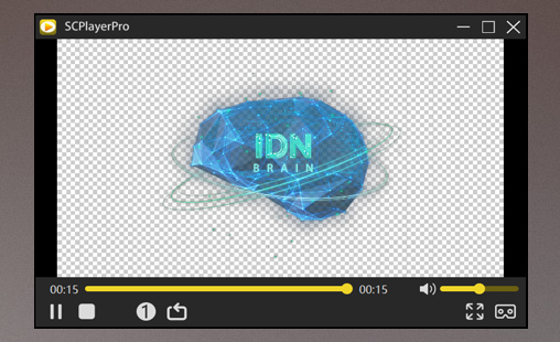 Transparent video preview