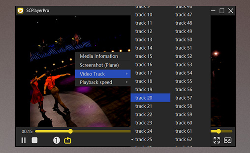 Multi-track media controls